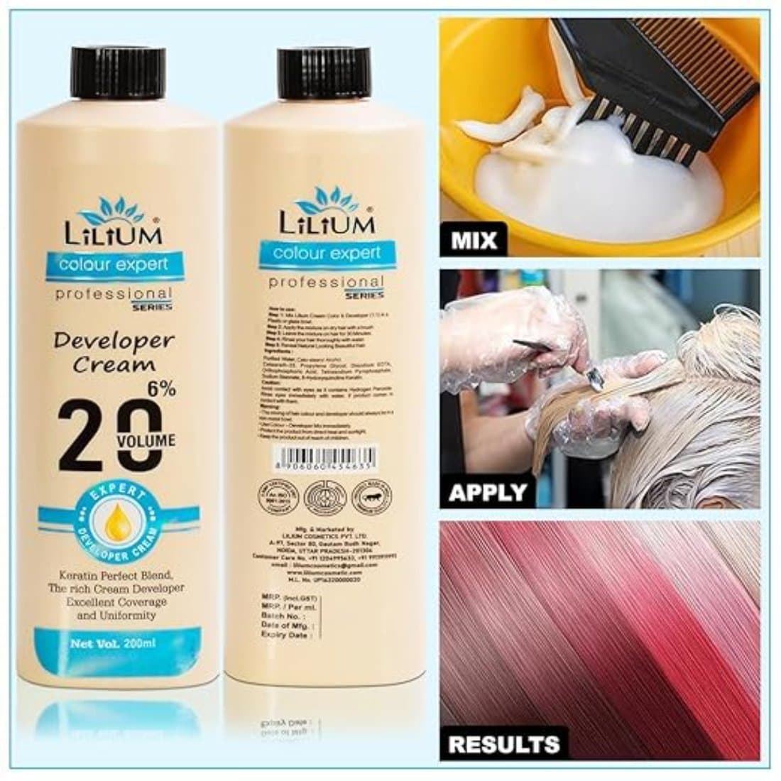 Lilium Developer Cream 6% on 20 Volume 800ml